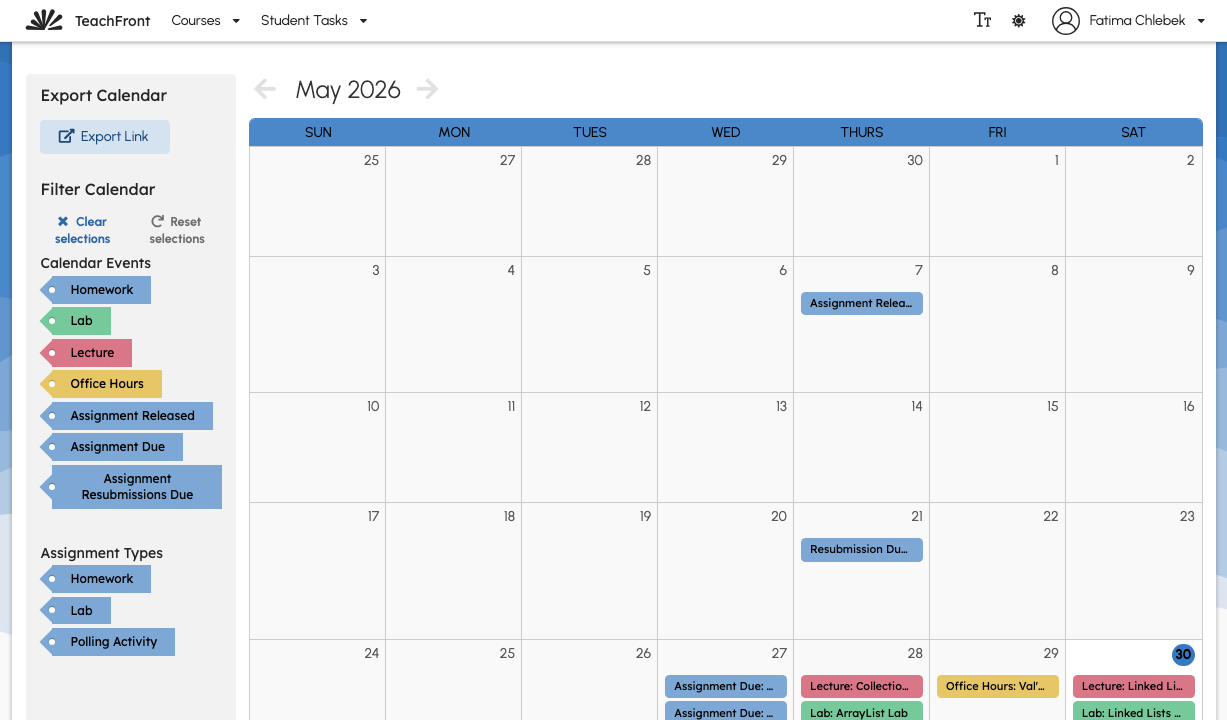 01 calendar grid