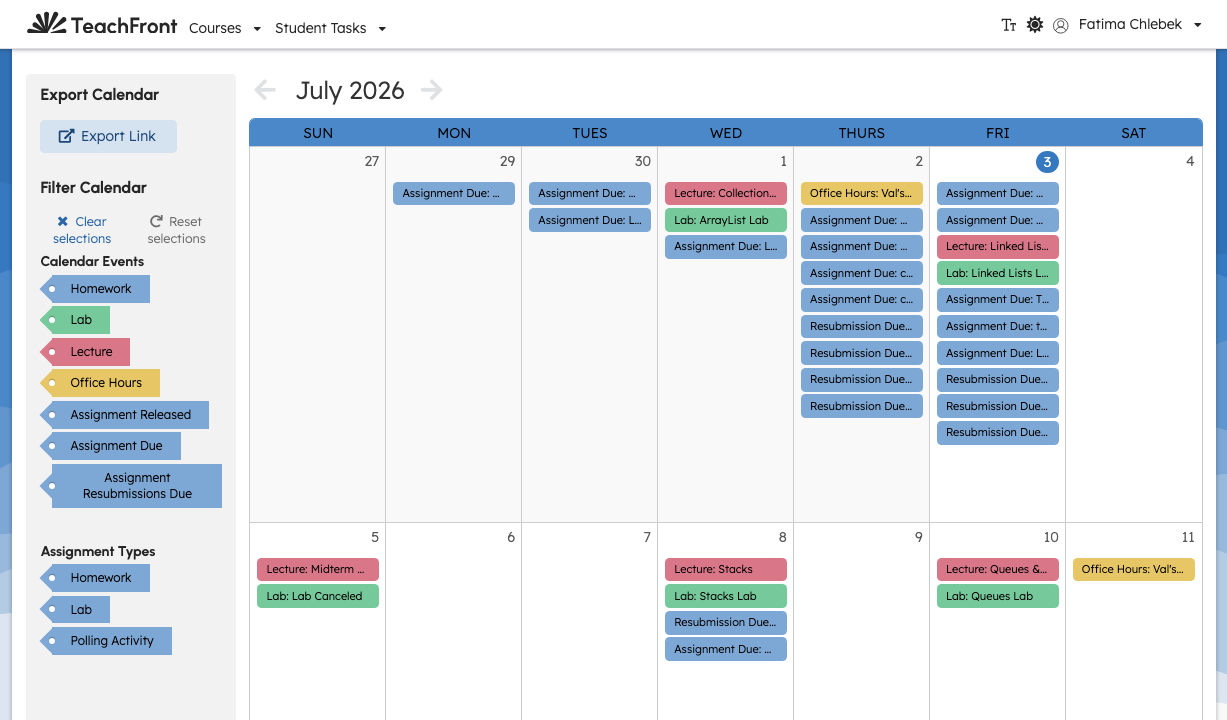 01 calendar grid