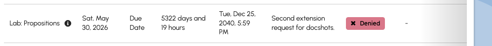 Approved or denied request without a cancel action